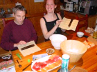Fertig gerolltes Sushi